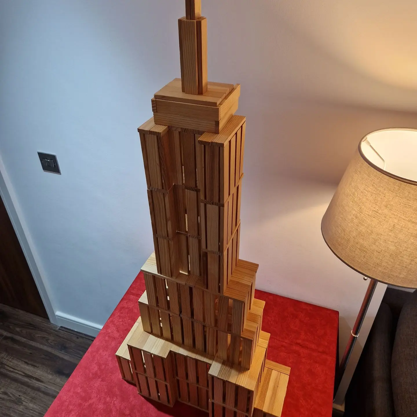 Empire State Building wooden skyscraper model kapla